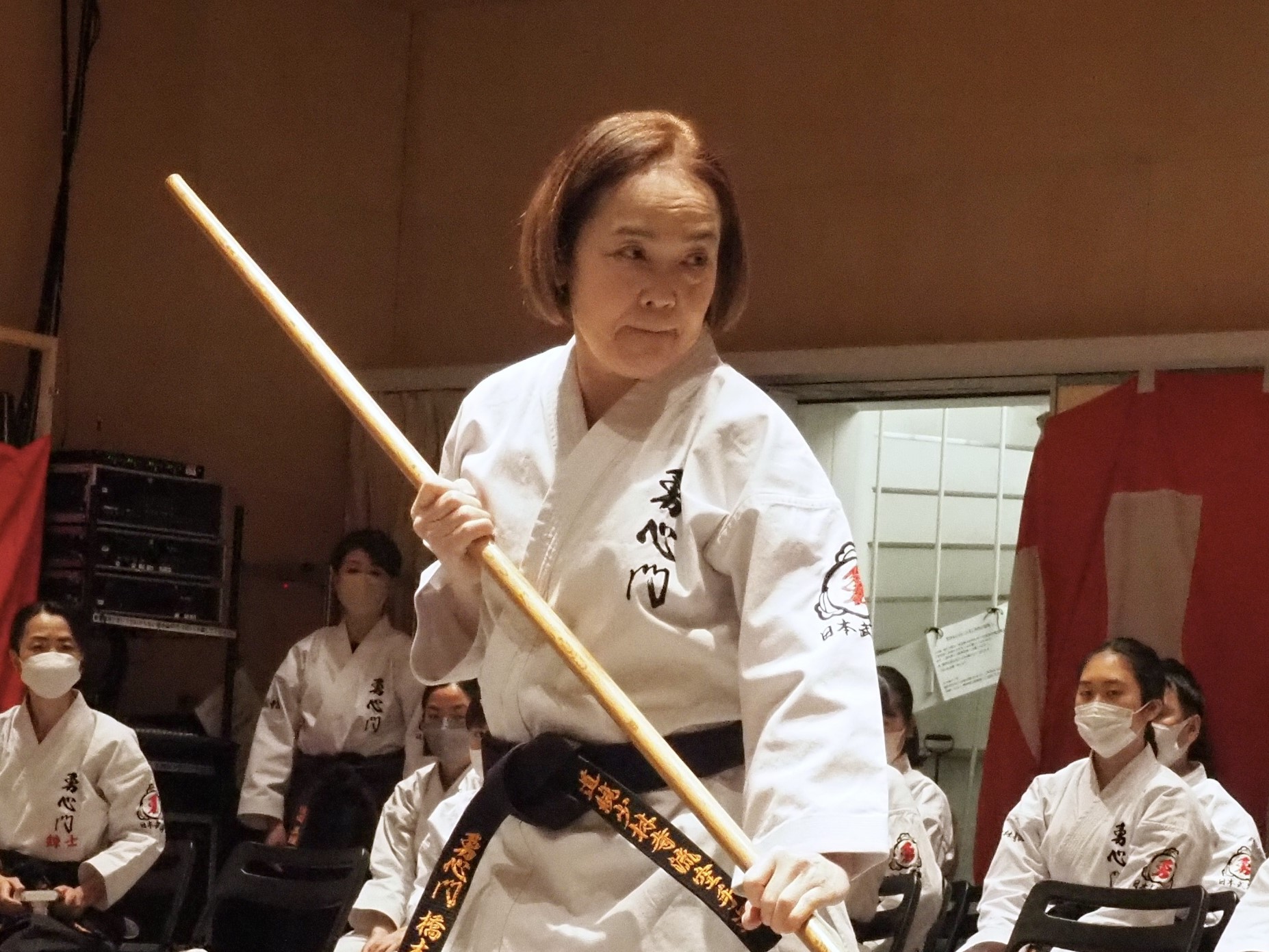A short clip of Ryukyu Mura-Bojutsu. Kumi-bo, and Bisento (shirt blade  naginata) vs. a spear. #琉球村棒術, By Northern Karate Markham